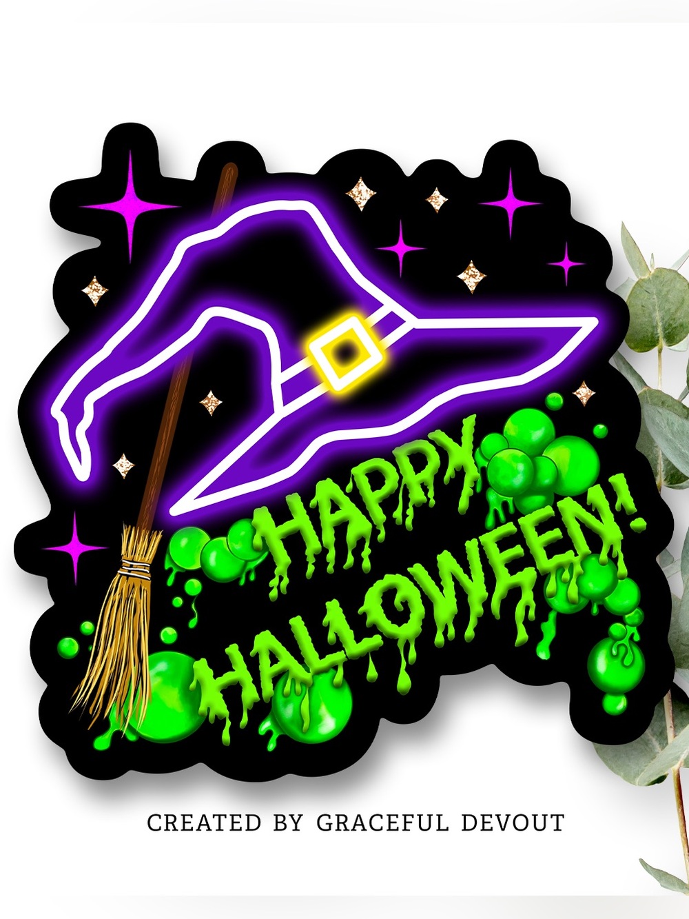 Happy Halloween!- 2"- (96ct.) Stickers